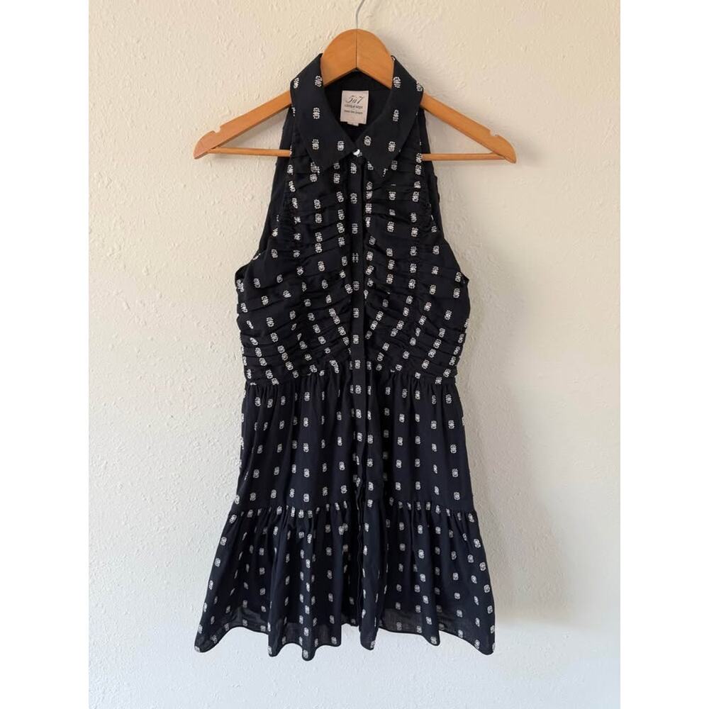 Women’s Cinq à Sept Beryl Ruched Dress Navy / White Size 4